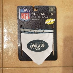 Ny jets nwt dog collar bandana size medium